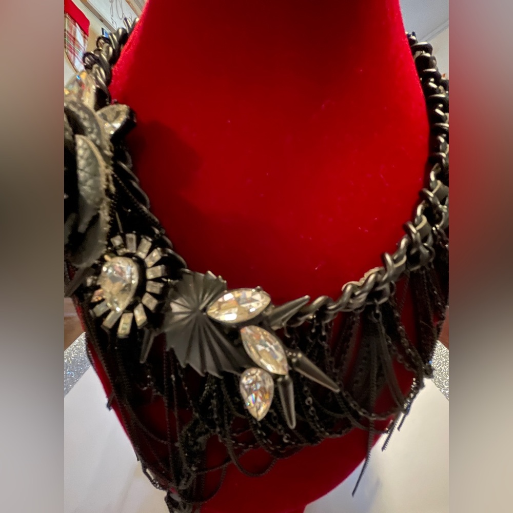 Erickson Beamon Rocks Goth Girl Necklace NEW tags Runaway Saks catalogue